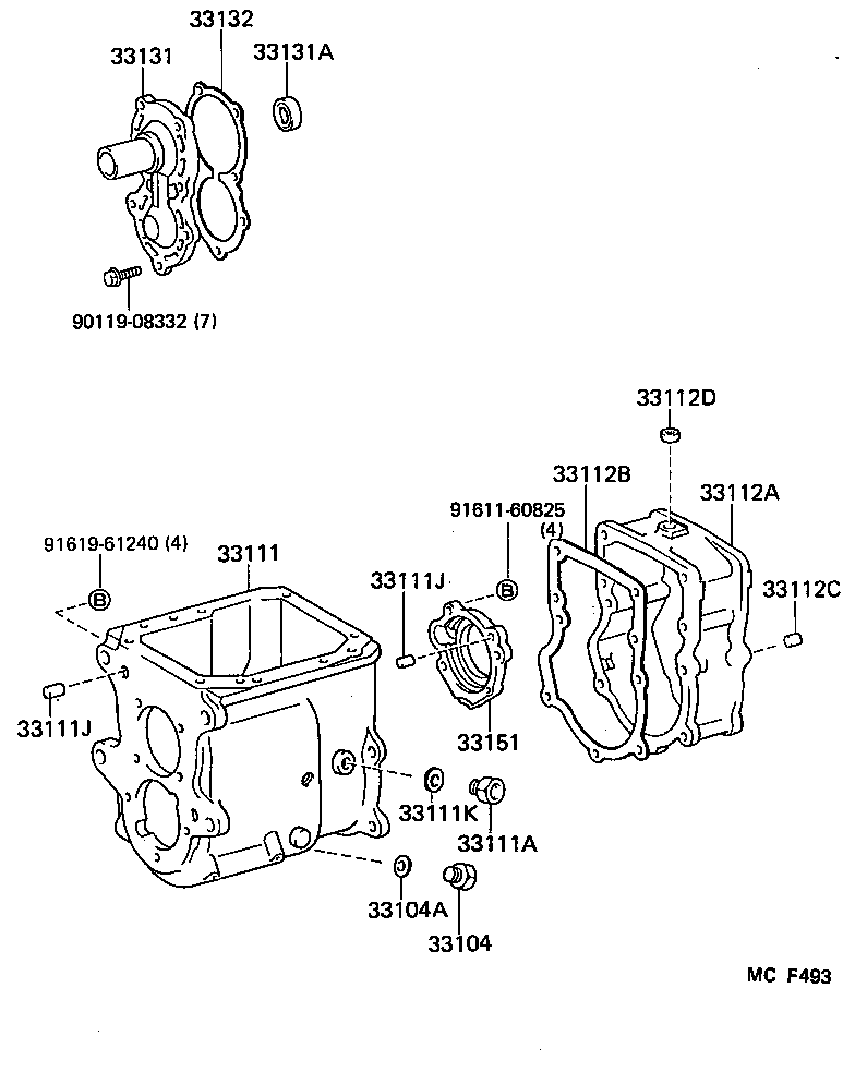  LAND CRUISER VAN |  CLUTCH HOUSING TRANSMISSION CASE MTM