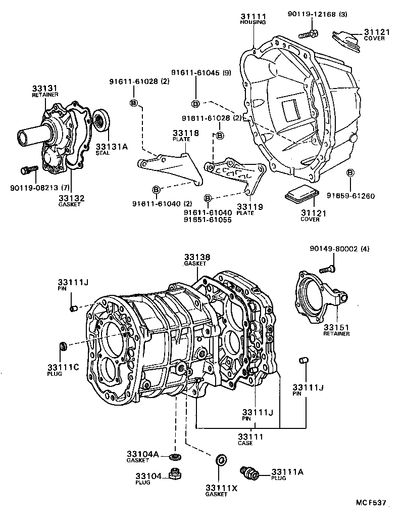  MARK 2 |  CLUTCH HOUSING TRANSMISSION CASE MTM