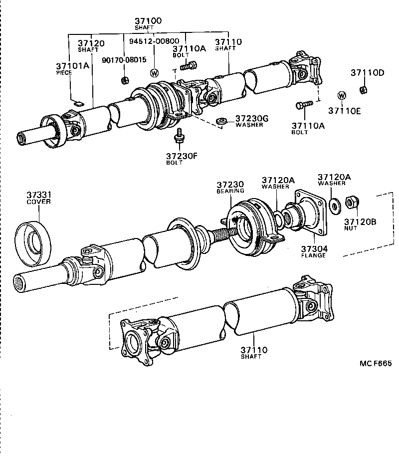  SOARER |  PROPELLER SHAFT UNIVERSAL JOINT