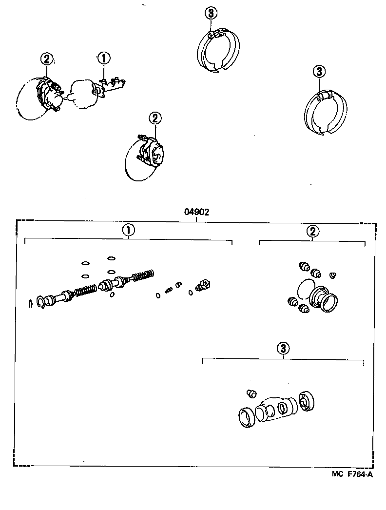  HIACE VAN WAGON |  BRAKE MAINTENANCE KIT