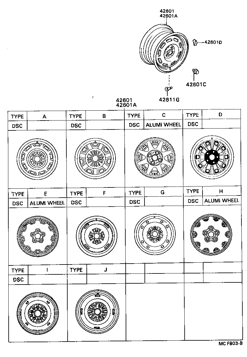  CELICA |  DISC WHEEL WHEEL CAP