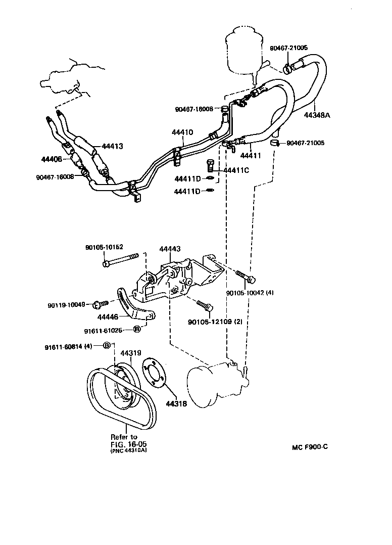  HIACE QUICK DELIVERY |  POWER STEERING TUBE