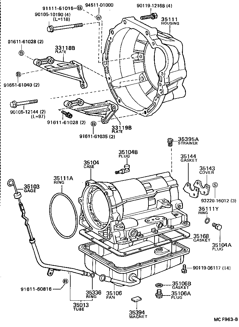 MARK 2 |  TRANSMISSION CASE OIL PAN ATM