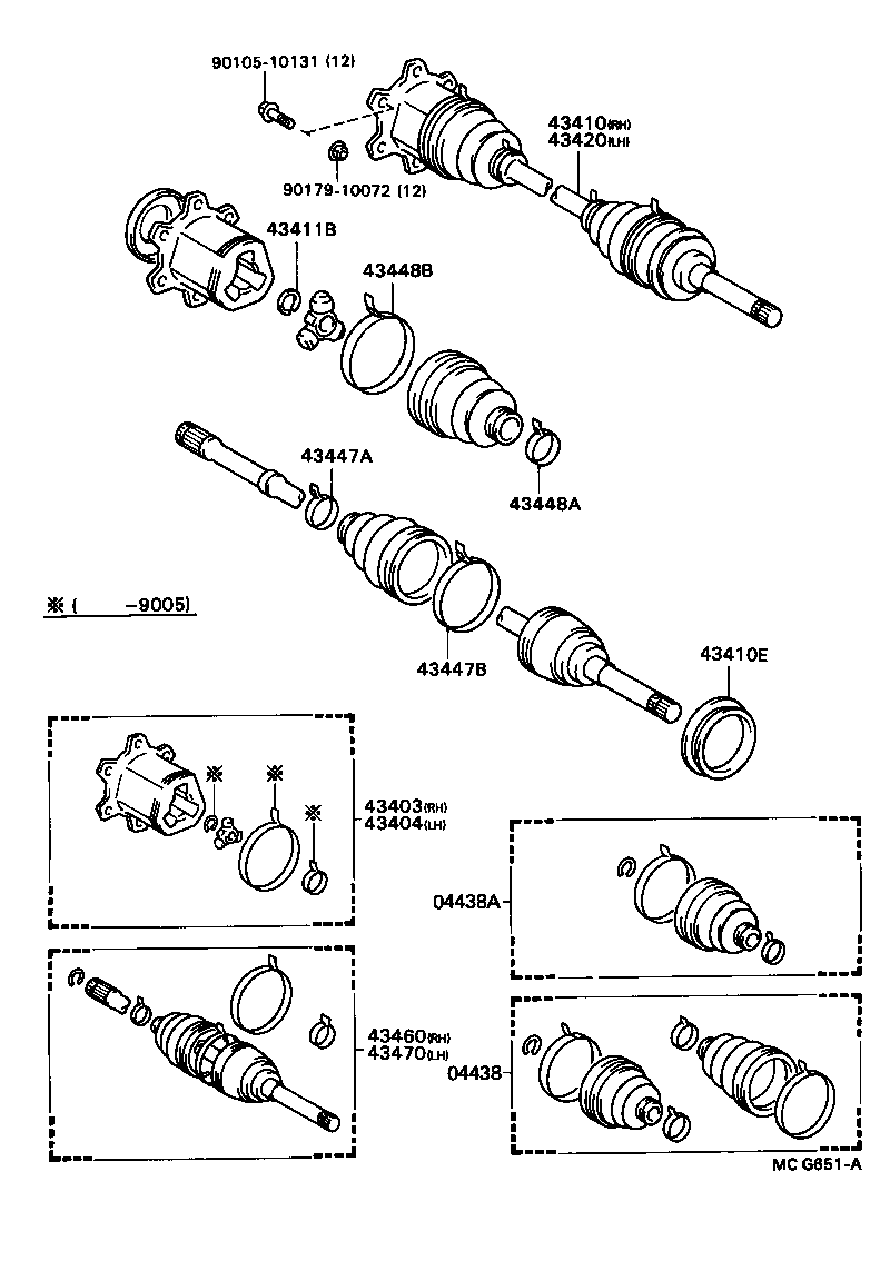  TOWN MASTERACE V WG |  FRONT DRIVE SHAFT