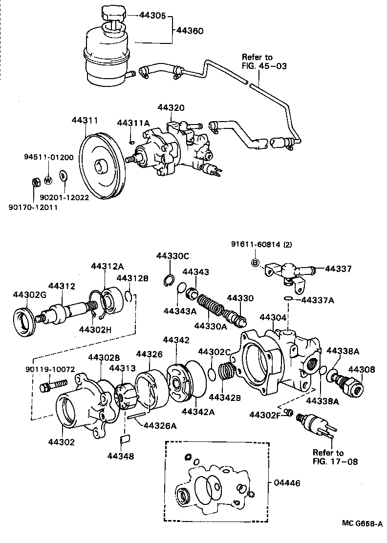  TOWN MASTERACE V WG |  VANE PUMP RESERVOIR POWER STEERING