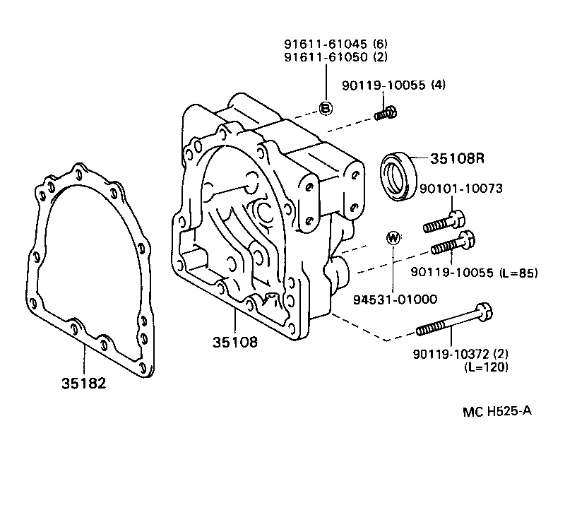  DYNA TOYOACE |  EXTENSION HOUSING ATM