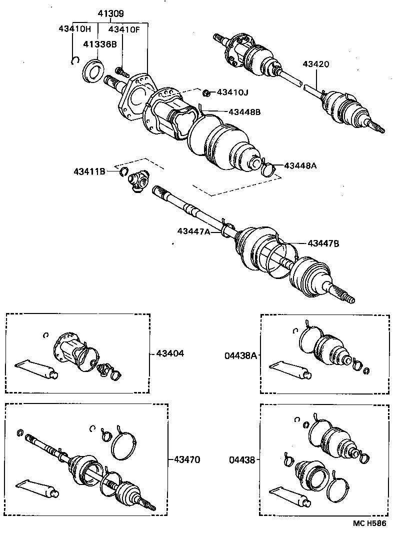  CAMRY VISTA |  FRONT DRIVE SHAFT