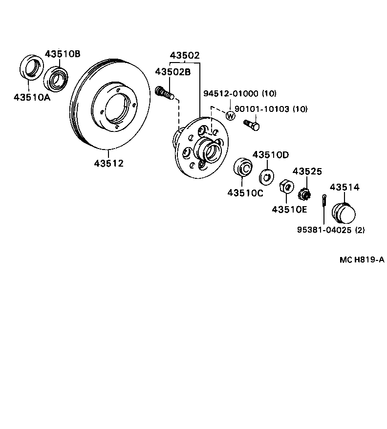  DELIBOY |  FRONT AXLE HUB