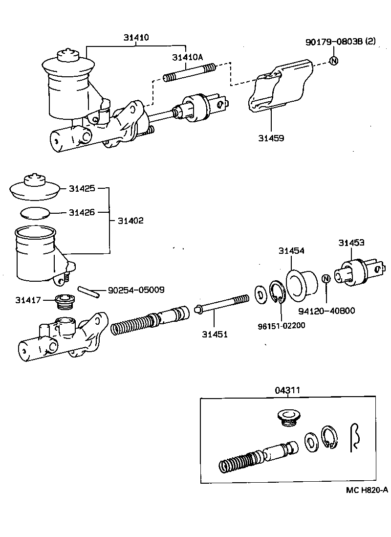  DELIBOY |  CLUTCH MASTER CYLINDER