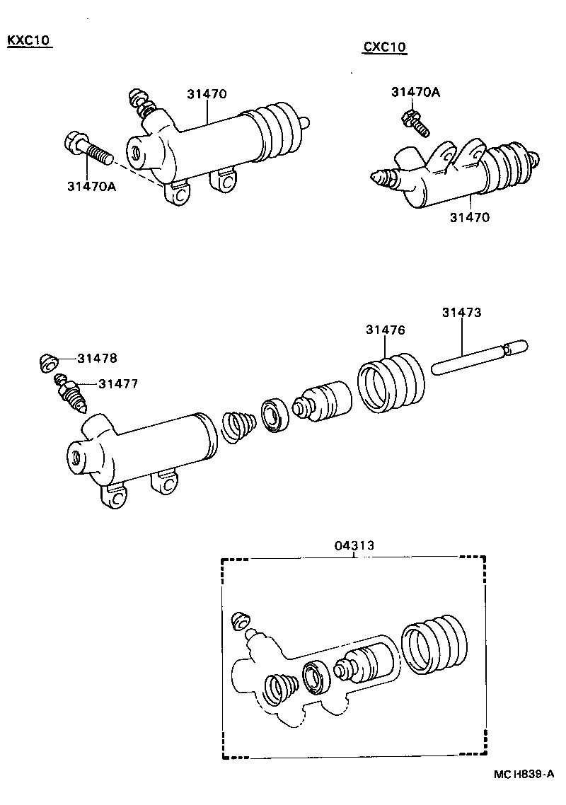  DELIBOY |  CLUTCH RELEASE CYLINDER