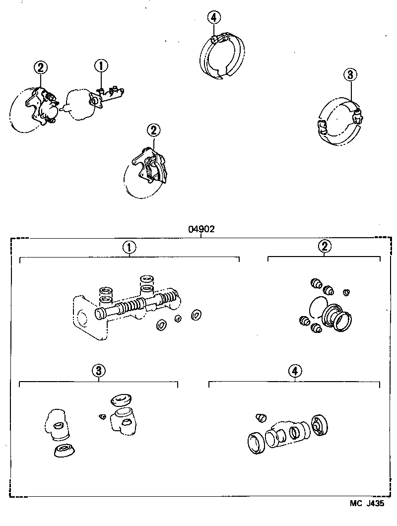  TOYOACE DYNA |  BRAKE MAINTENANCE KIT