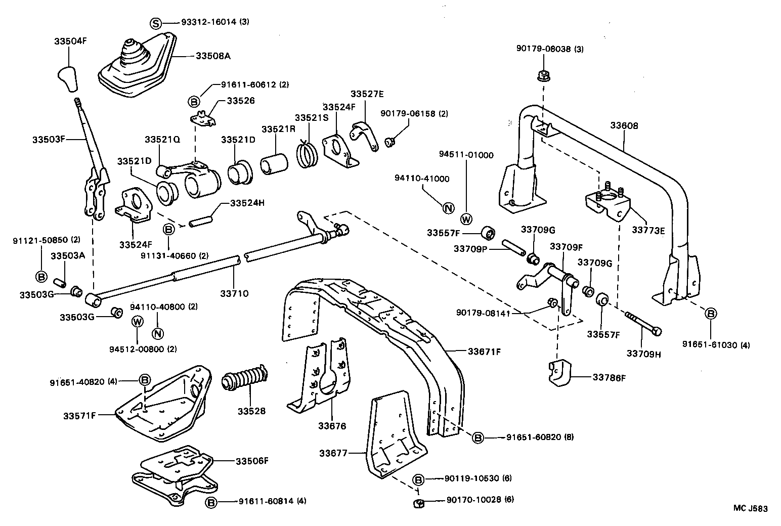  DYNA TOYOACE |  SHIFT LEVER RETAINER