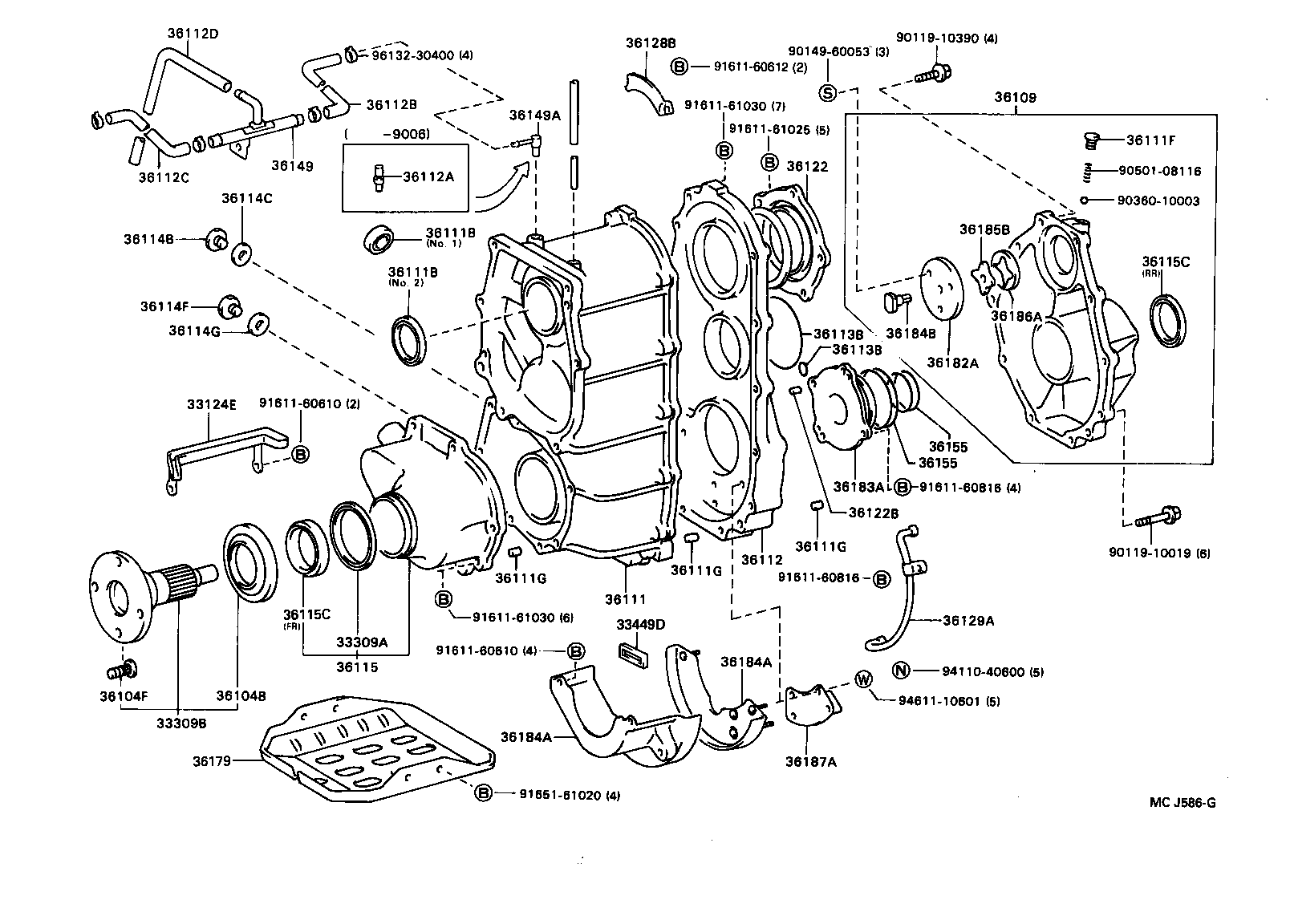  DYNA TOYOACE |  TRANSFER CASE EXTENSION HOUSING