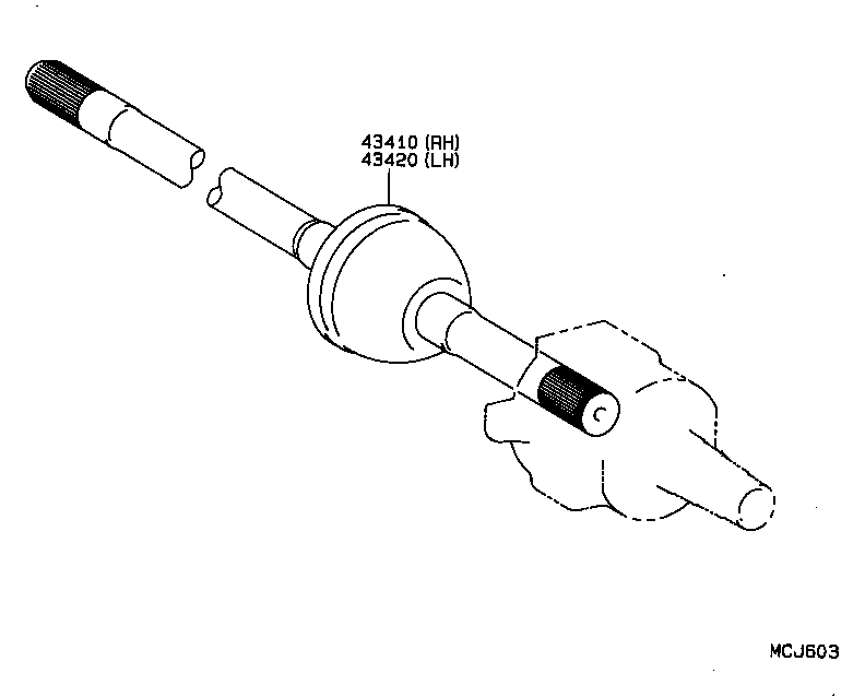  DYNA TOYOACE |  FRONT DRIVE SHAFT