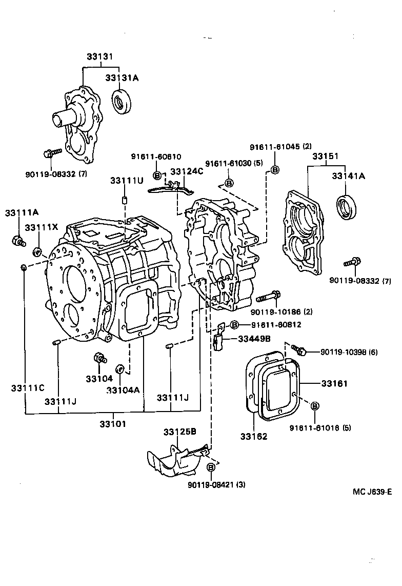 DYNA TOYOACE |  CLUTCH HOUSING TRANSMISSION CASE MTM
