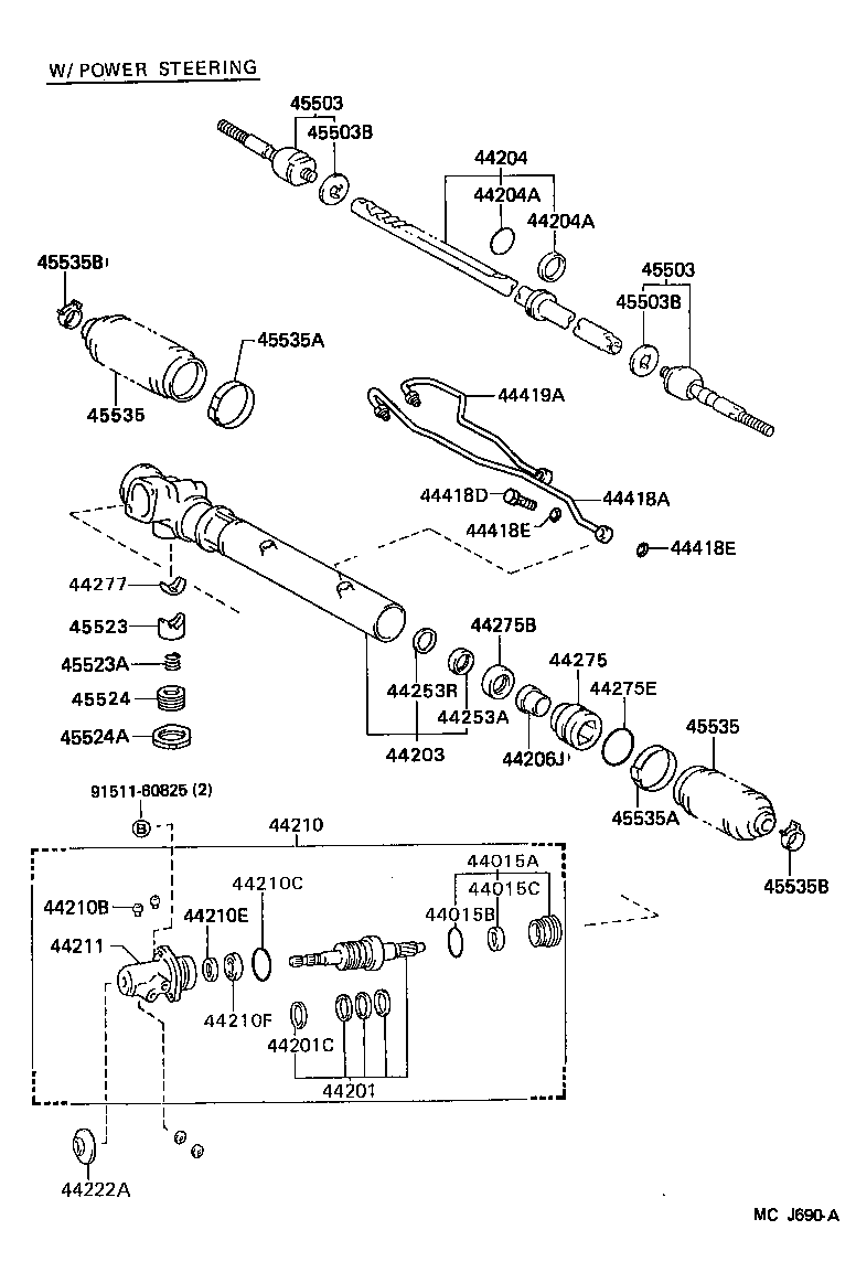  HIACE TRUCK |  FRONT STEERING GEAR LINK