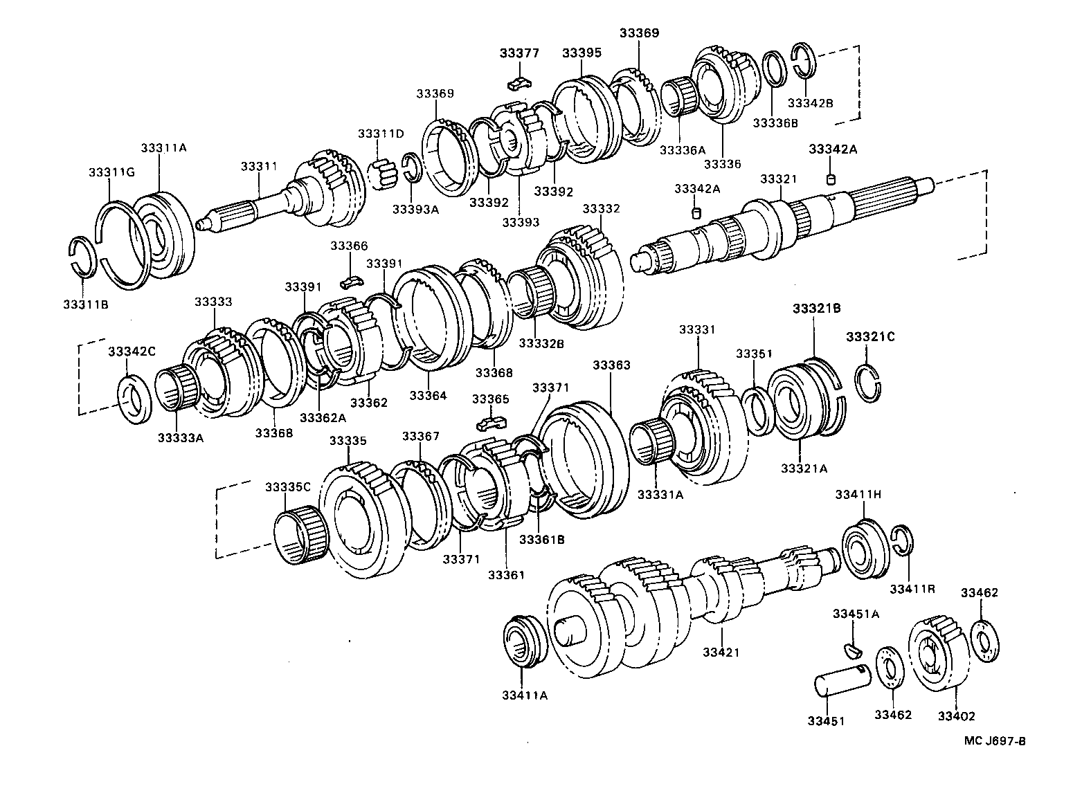  DYNA TOYOACE |  TRANSMISSION GEAR MTM