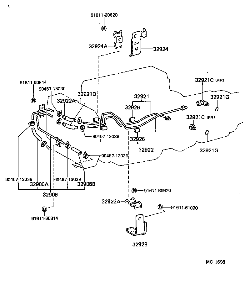  HIACE QUICK DELIVERY |  OIL COOLER TUBE ATM
