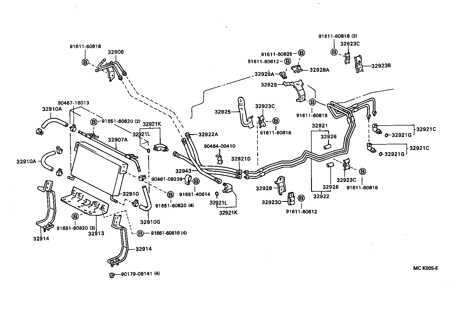  DYNA TOYOACE |  OIL COOLER TUBE ATM
