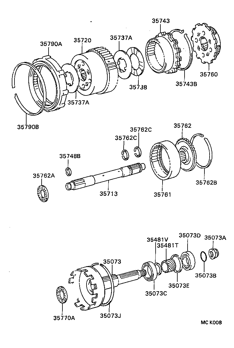  COASTER |  PLANETARY GEAR REVERSE PISTON COUNTER GEAR ATM