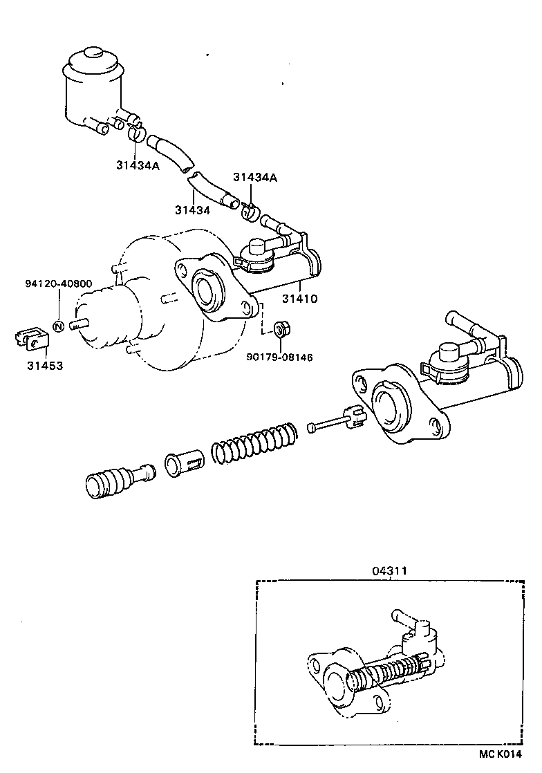  COASTER |  CLUTCH MASTER CYLINDER