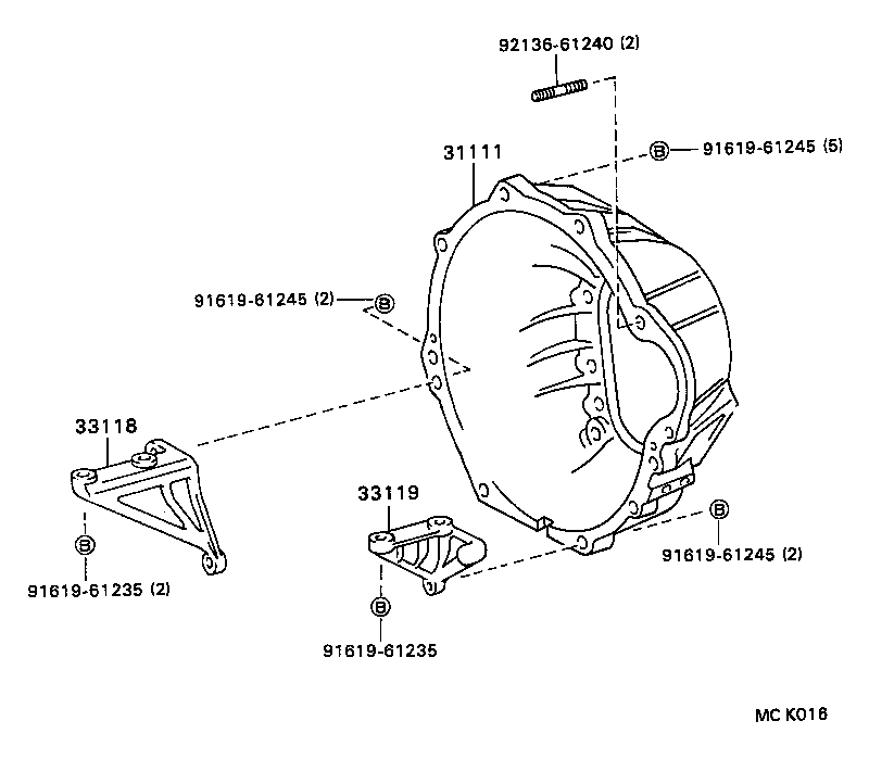  COASTER |  CLUTCH HOUSING TRANSMISSION CASE MTM