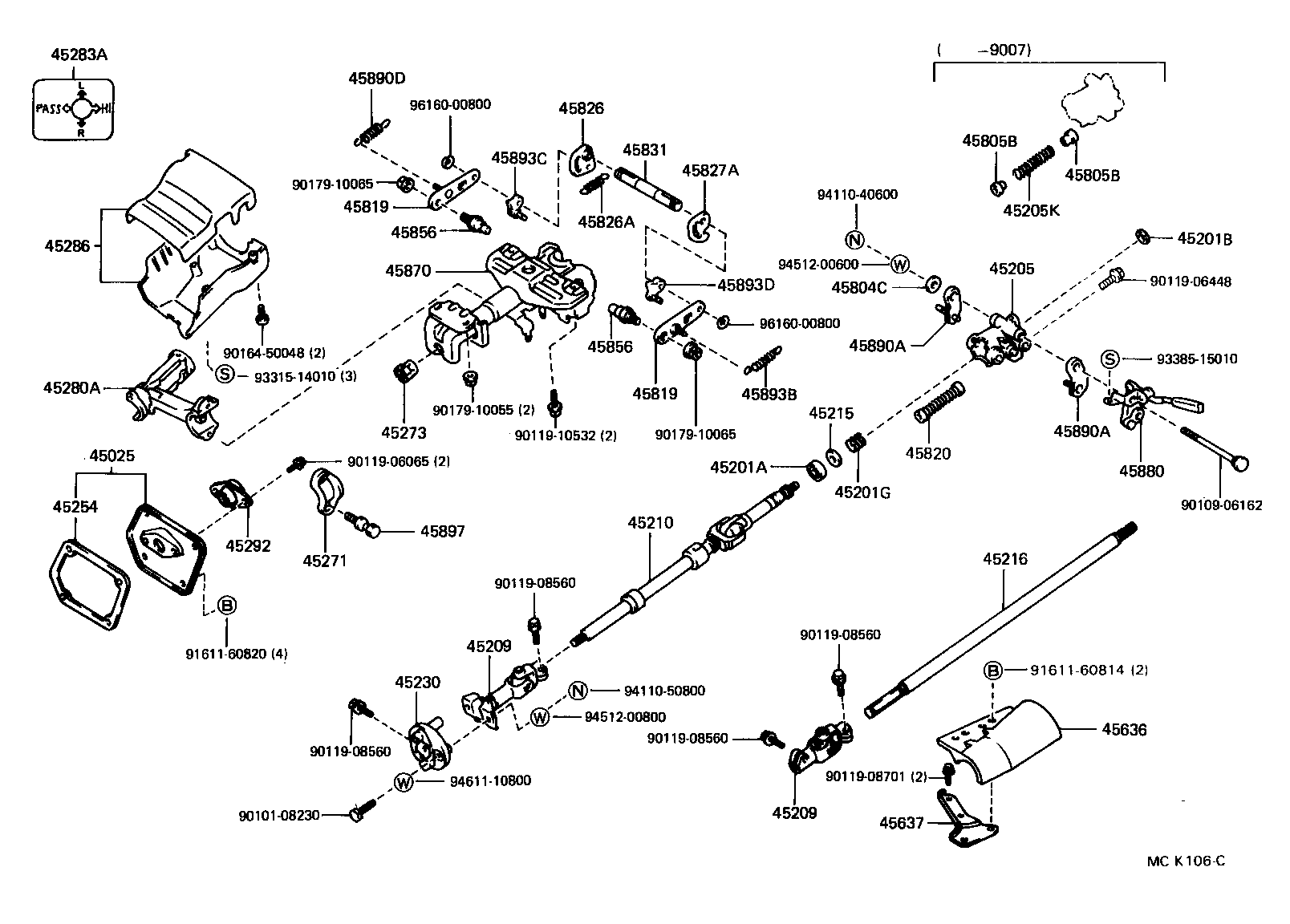  LAND CRUISER VAN |  STEERING COLUMN SHAFT