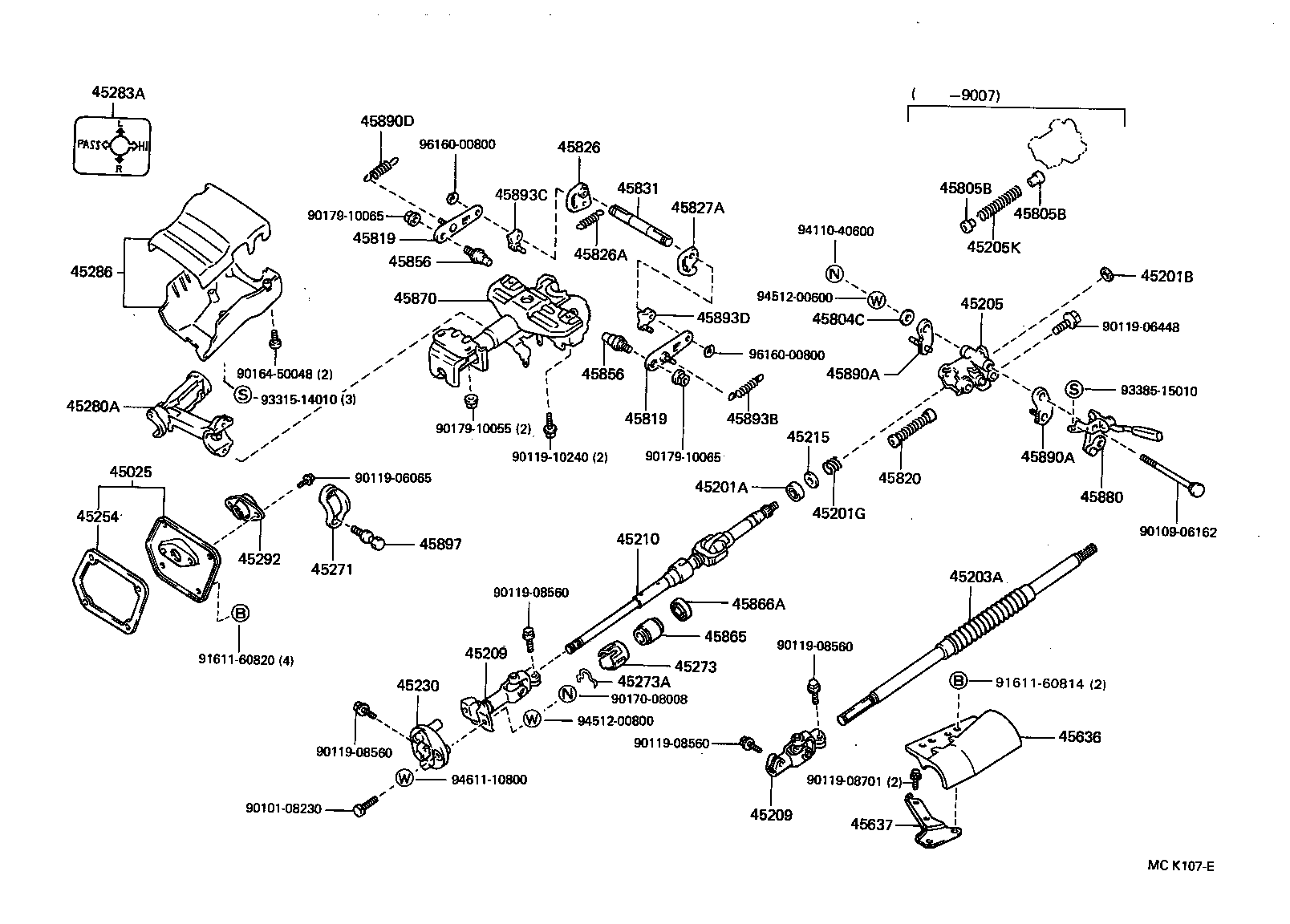  LAND CRUISER VAN |  STEERING COLUMN SHAFT