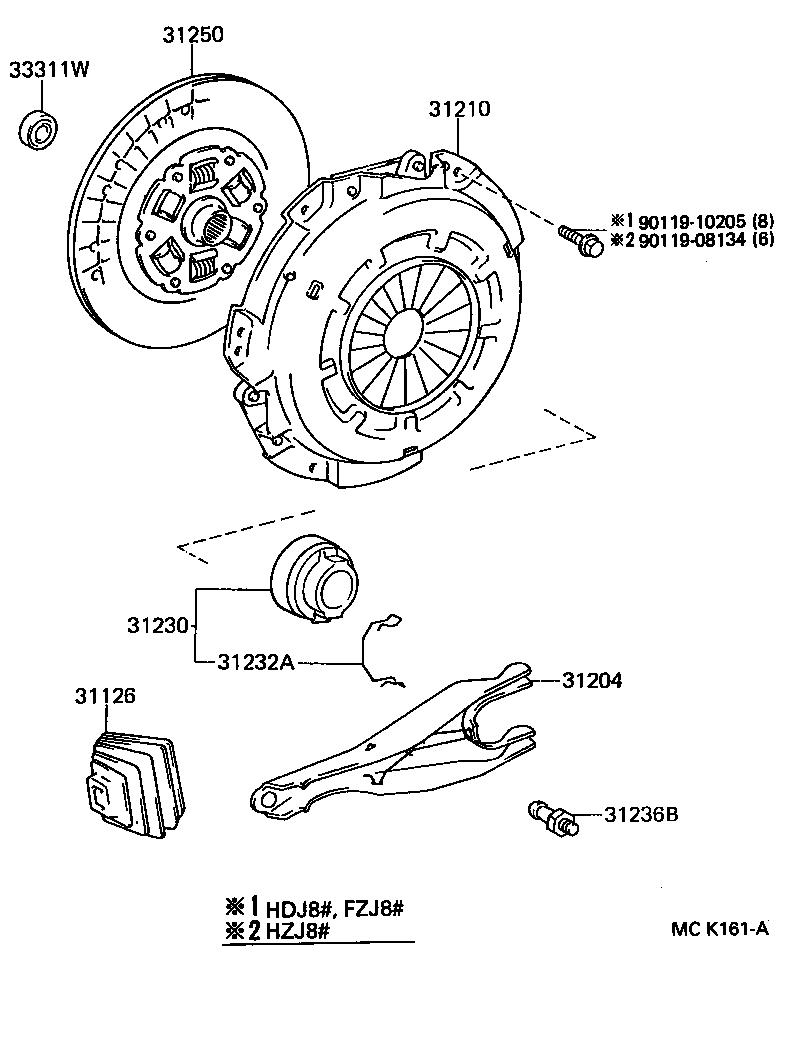  LAND CRUISER VAN |  CLUTCH RELEASE FORK
