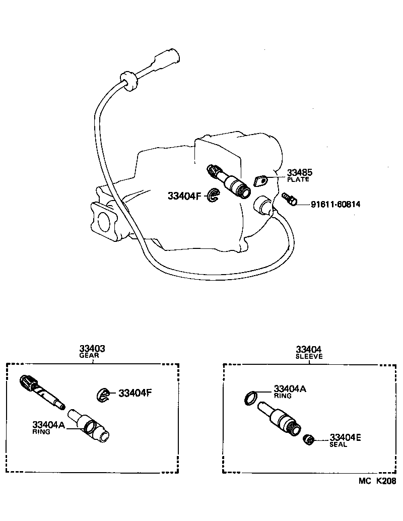  LAND CRUISER VAN |  SPEEDOMETER DRIVEN GEAR MTM