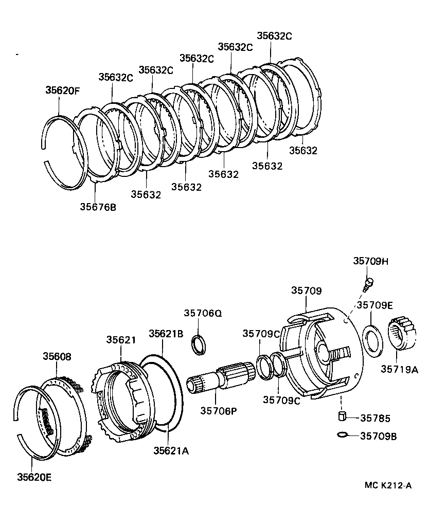  LAND CRUISER VAN |  CENTER SUPPORT PLANETARY SUN GEAR ATM