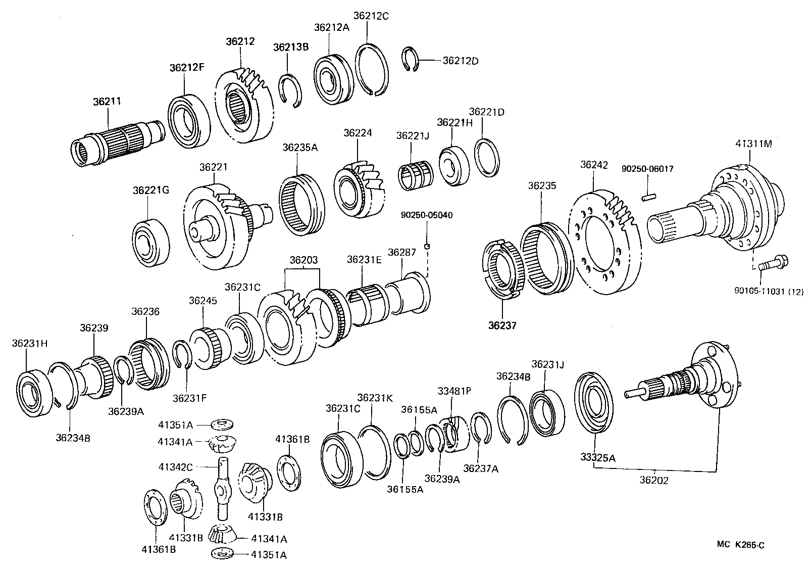  LAND CRUISER VAN |  TRANSFER GEAR