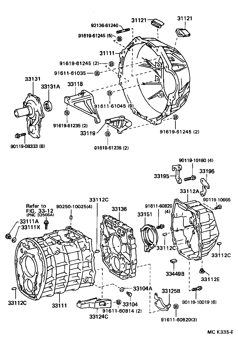  LAND CRUISER VAN |  CLUTCH HOUSING TRANSMISSION CASE MTM