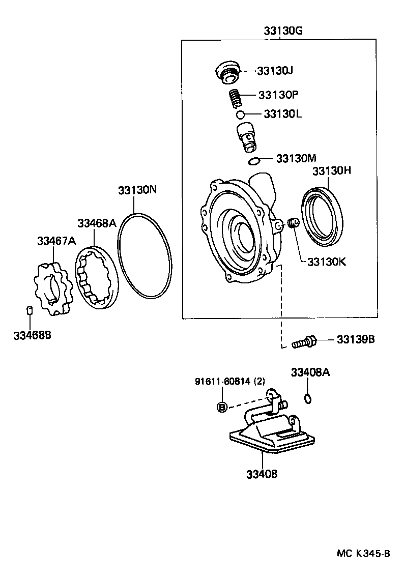  LAND CRUISER VAN |  OIL PUMP OIL COOLER PIPE MTM