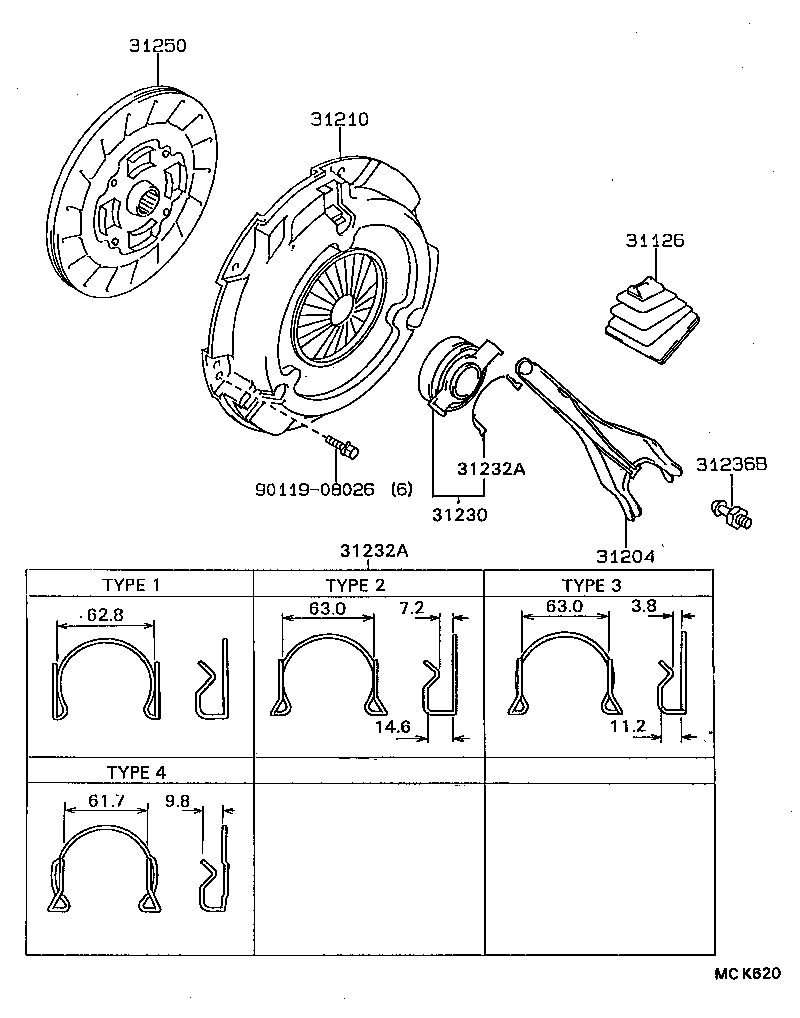  CELICA |  CLUTCH RELEASE FORK