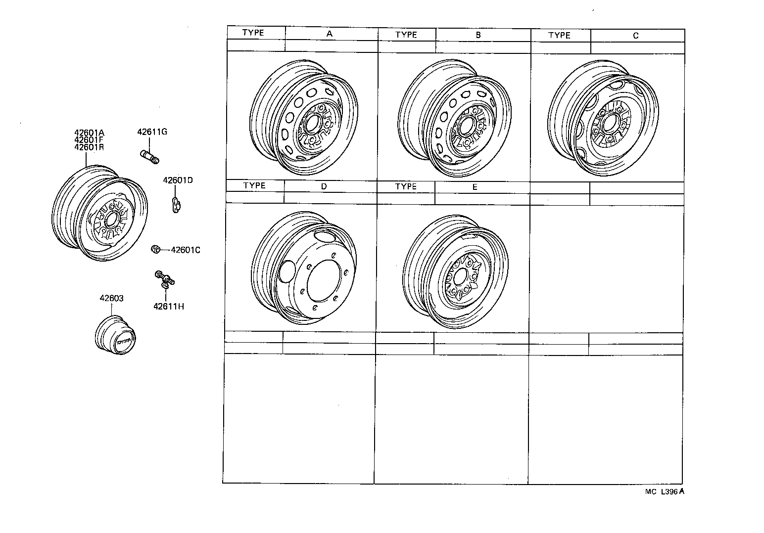  HIACE TRUCK |  DISC WHEEL WHEEL CAP