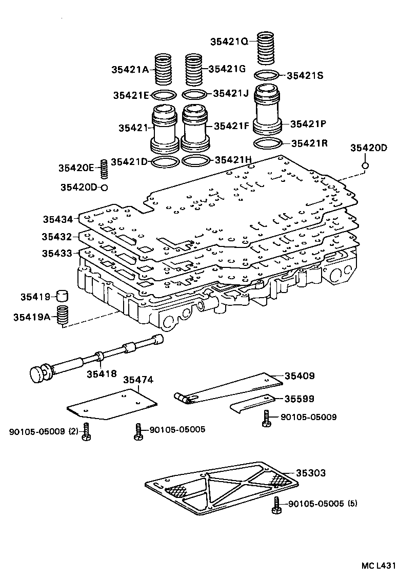 MARK 2 |  VALVE BODY OIL STRAINER ATM