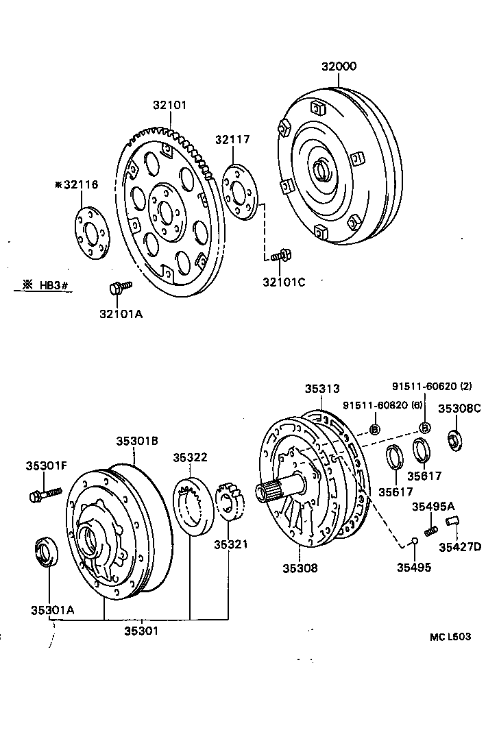  COASTER |  TORQUE CONVERTER FRONT OIL PUMP CHAIN ATM