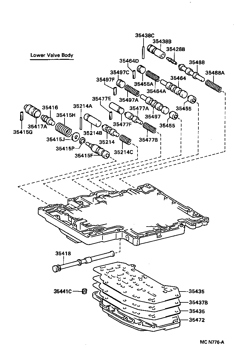  LAND CRUISER VAN |  VALVE BODY OIL STRAINER ATM