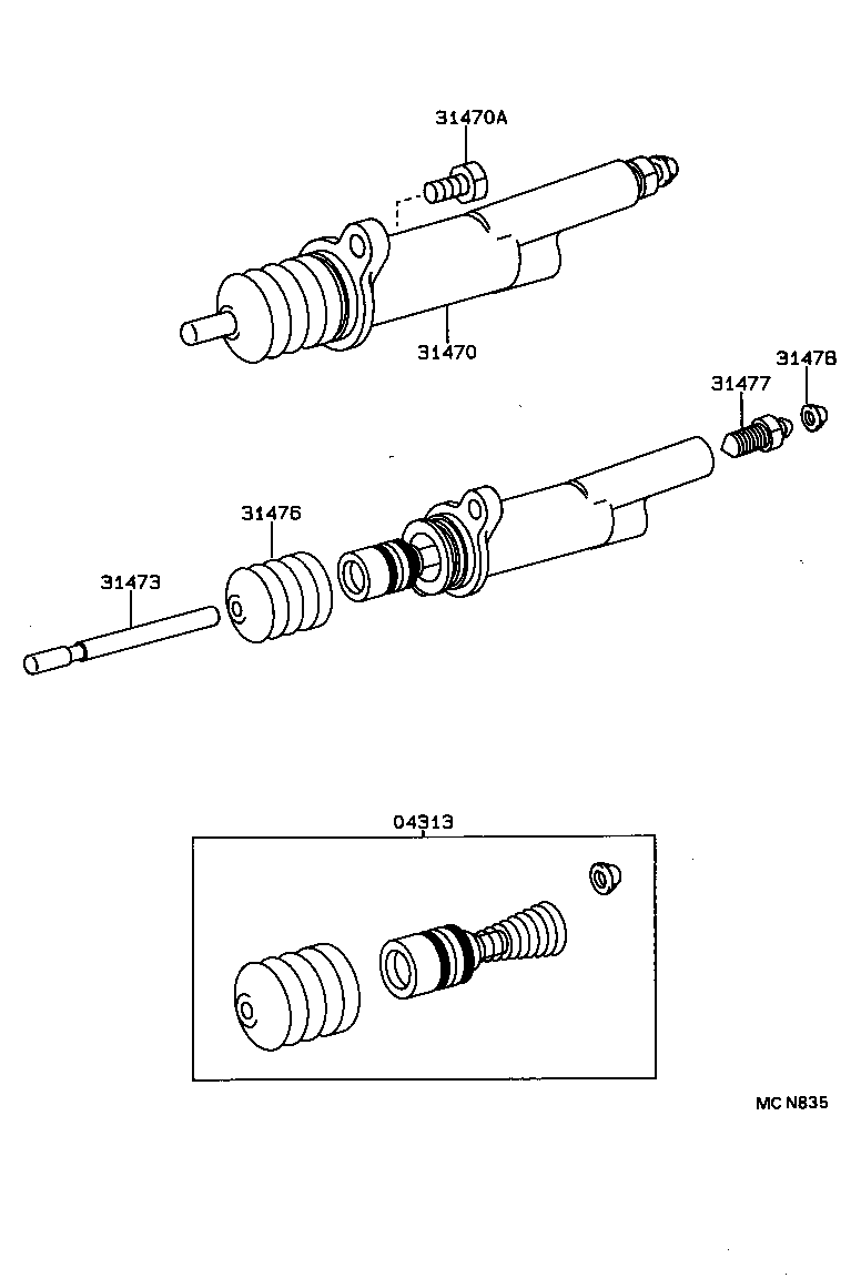 CRESTA |  CLUTCH RELEASE CYLINDER