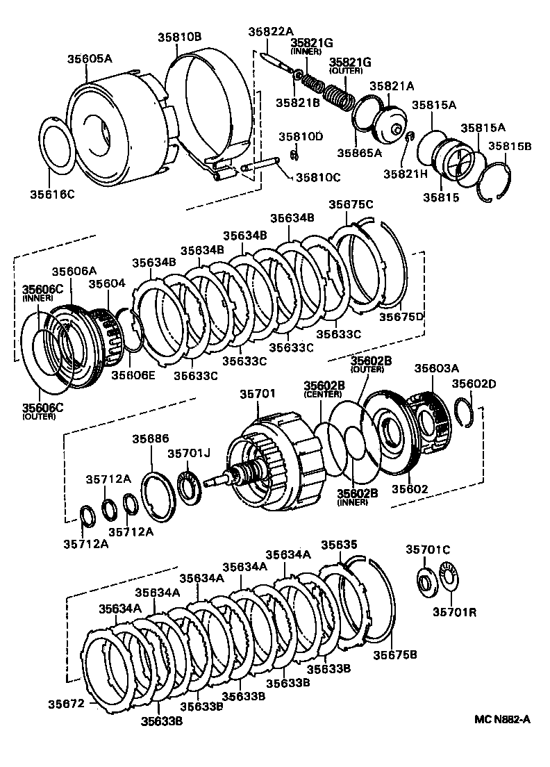CRESTA | BRAKE BAND MULTIPLE DISC CLUTCH ATM