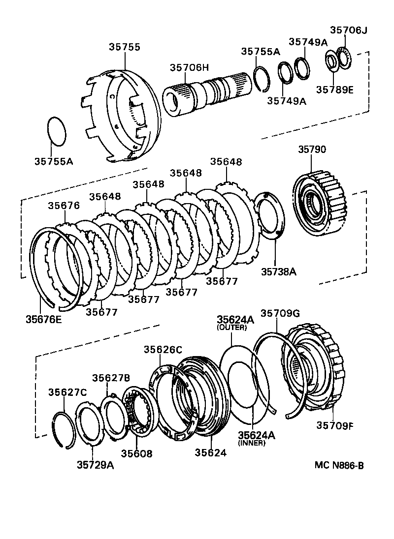  CRESTA |  CENTER SUPPORT PLANETARY SUN GEAR ATM