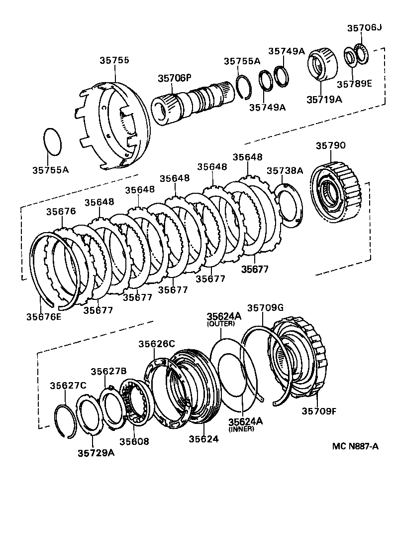 CRESTA |  CENTER SUPPORT PLANETARY SUN GEAR ATM