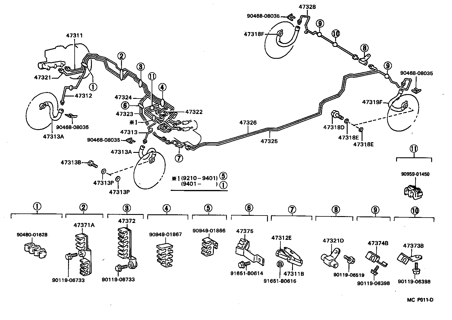  CRESTA |  BRAKE TUBE CLAMP