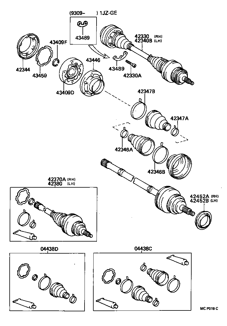  CRESTA |  REAR AXLE SHAFT HUB