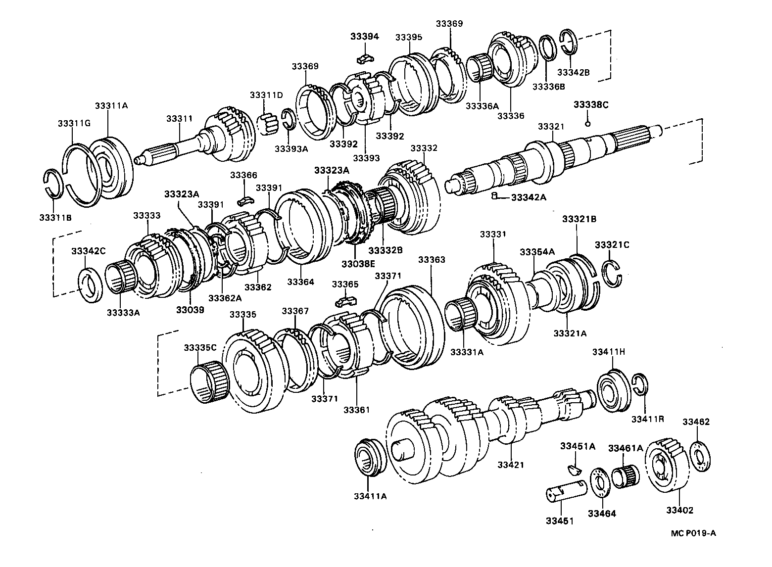  DYNA TOYOACE |  TRANSMISSION GEAR MTM