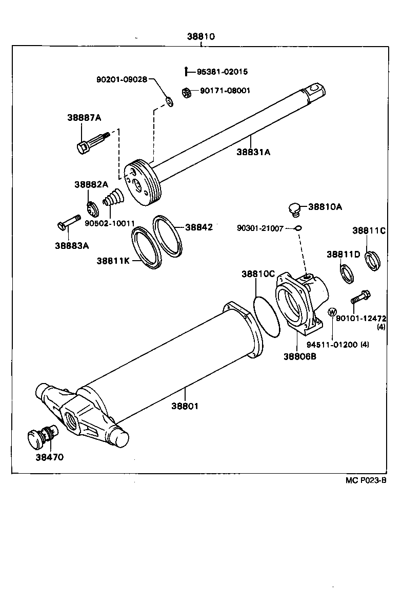  DYNA TOYOACE |  HOIST CYLINDER