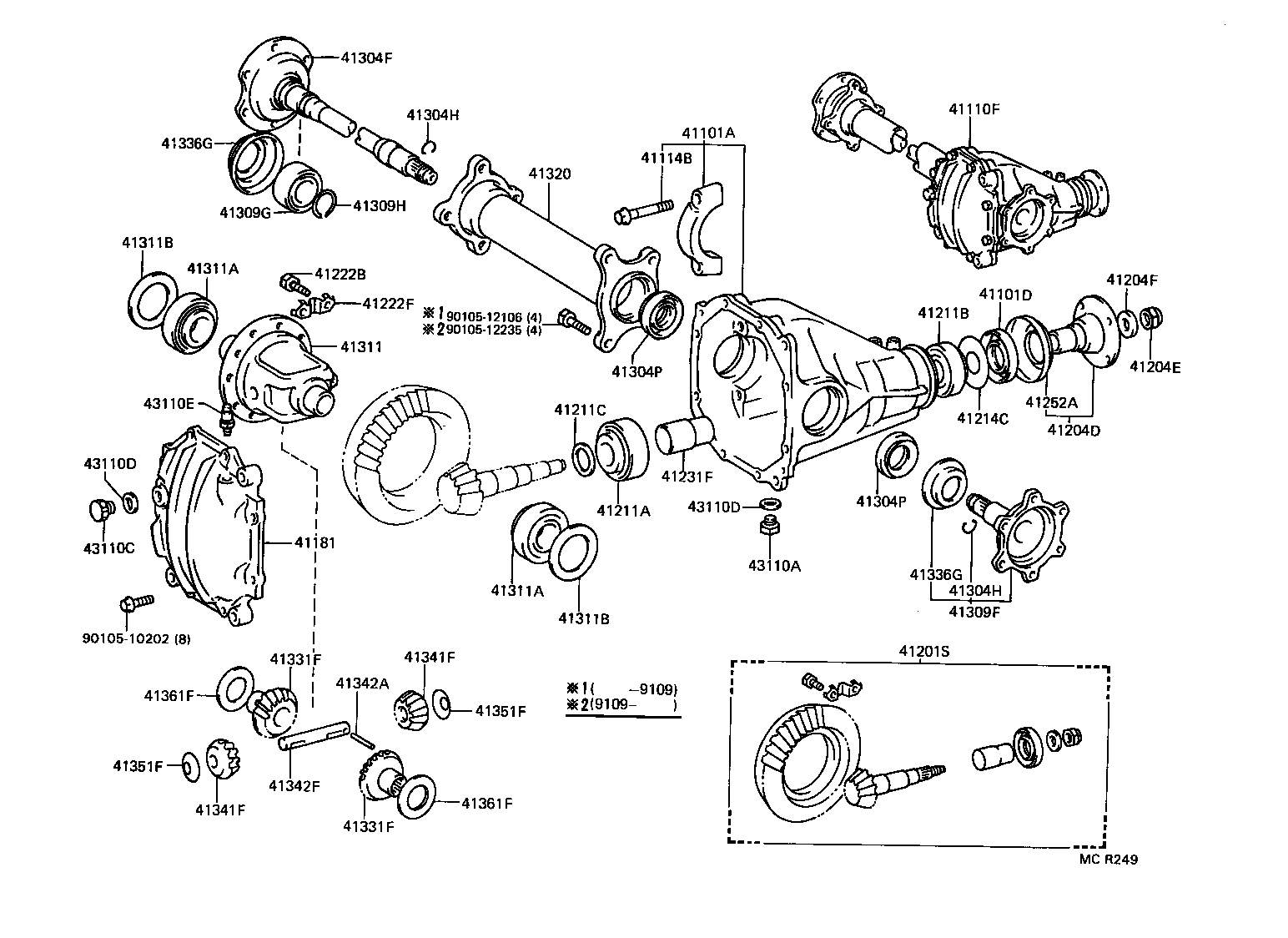  HIACE QUICK DELIVERY |  FRONT AXLE HOUSING DIFFERENTIAL
