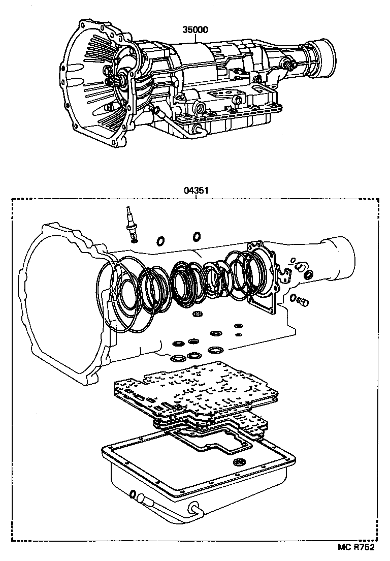  TOYOACE DYNA |  TRANSAXLE OR TRANSMISSION ASSY GASKET KIT ATM