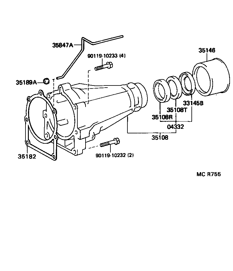  TOYOACE DYNA |  EXTENSION HOUSING ATM